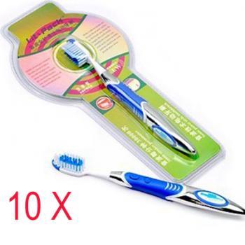10Pcs Sonic Power Toothbrush MSTB-003 Tongue Cleaner with 3000 Vibration Stroke