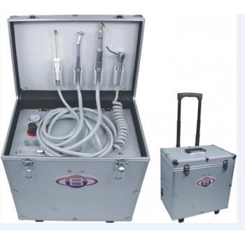 Portable Dental Unit with Air Compressor Suction Inside Trolley Case BD-402A